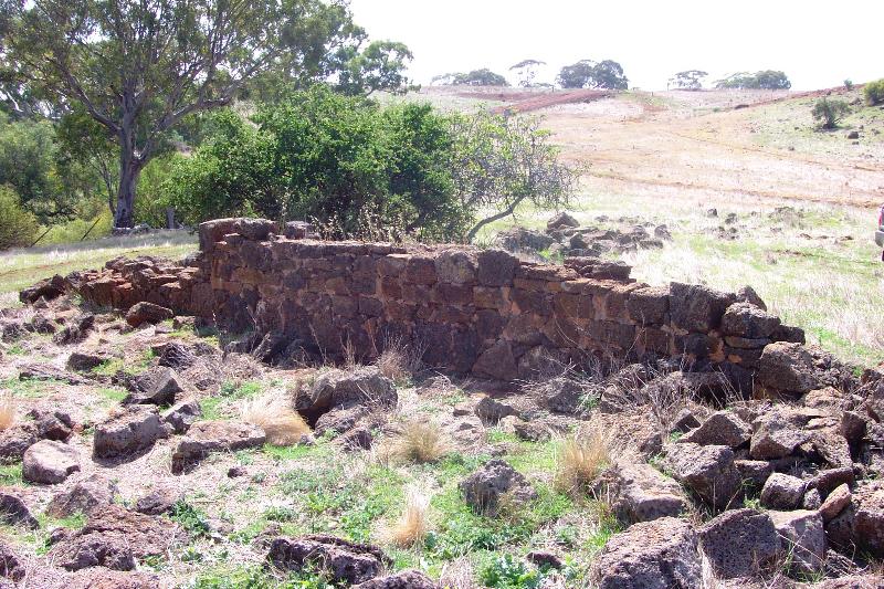 Bluestone ruins alongside the Toolern Creek