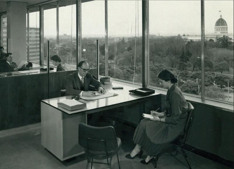 ICI House - An Interior Office 1958 Photo by Wolfgang Sievers.JPG