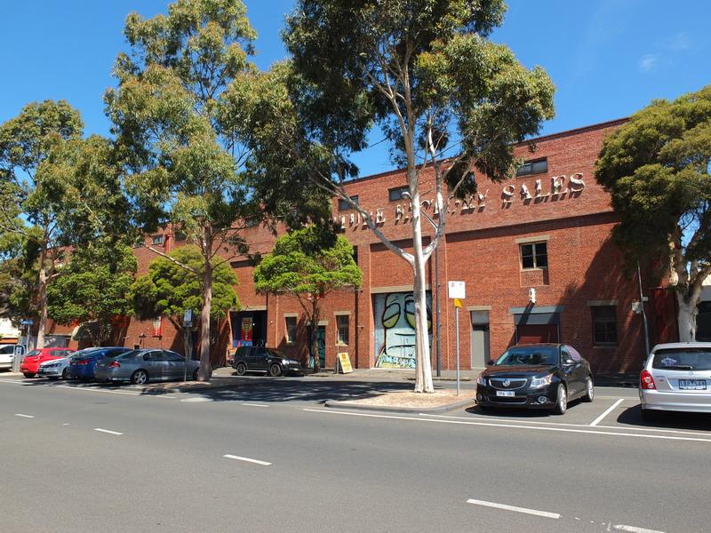 Photo 1. Former woolstore, north elevation, 20 Brougham St, 2015.