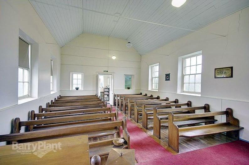 Figure 9: Interior of the church building prior to the sale in 2016. Source: Barry Plant Real Estate, Highton, 2016, at http://www.barryplant.com.au/property/538621/2a-17-mccann-street-ceres/