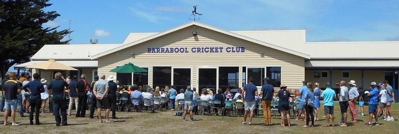 Figure 10: Opening day of the altered and extended Barrabool Cricket Club pavilion, 2016. Source: Barrabool Cricket Club online, 2017.