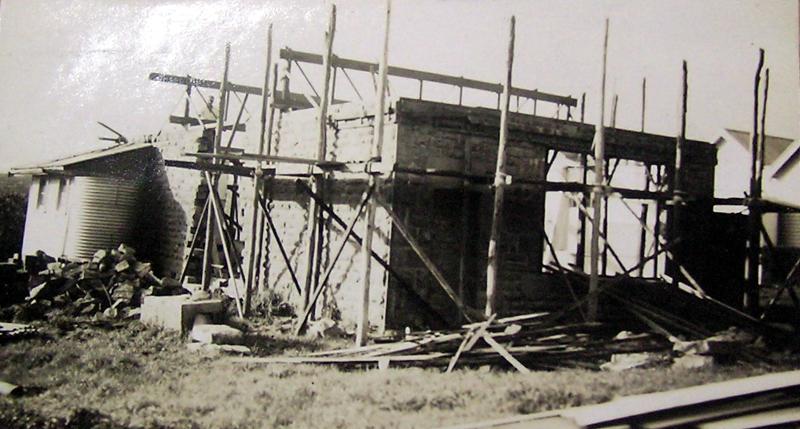 Figure 12: Ceres School under construction (south &amp; west elevations), 15 Sept 1950. Source: VPRS 10516/P3 Unit 7 Public Record Office Victoria.