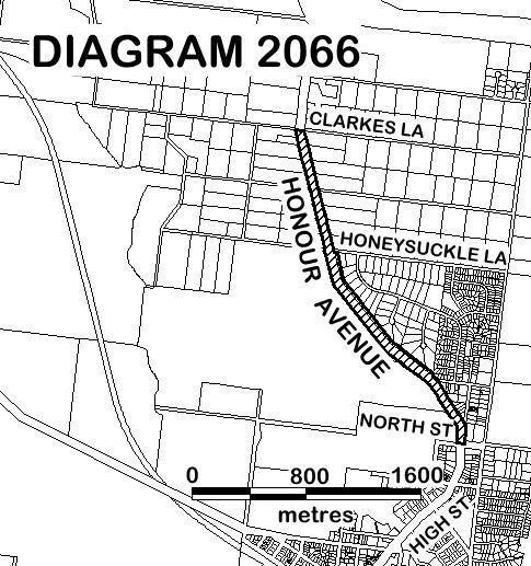 Woodend Avenue of Honour - DIAGRAM 2066 - Extent of Registration