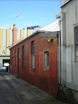 South elevation looking west towards Selwyn Street from un-named laneway