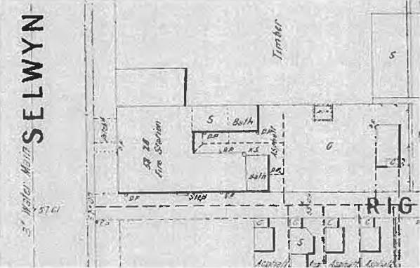1902: M.M.B.W plan diagram of Elsternwick Fire Station