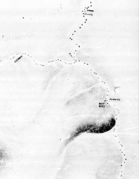 porters boys reef, 1865 Goldfields Map (titled GF65)