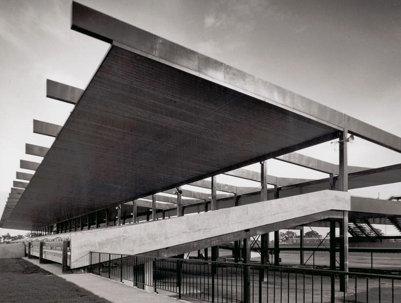 The grandstand as photographed by Wolfgang Sievers 1962.jpg