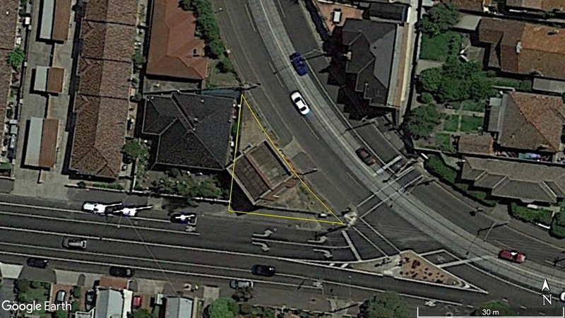 Brunswick West Tramway Substation from above