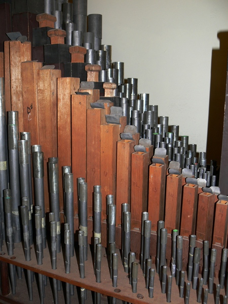 Metal and timber pipes of the Biggs Pipe Organ, Cavendish