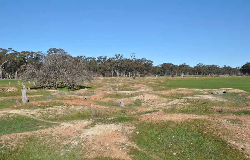 OLD - 2019 Surface view of remnant shafts facing south-west