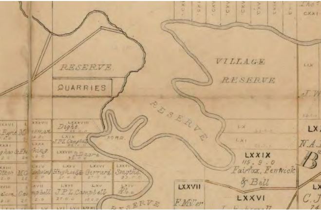 1852 - location of Yarra Bend Park