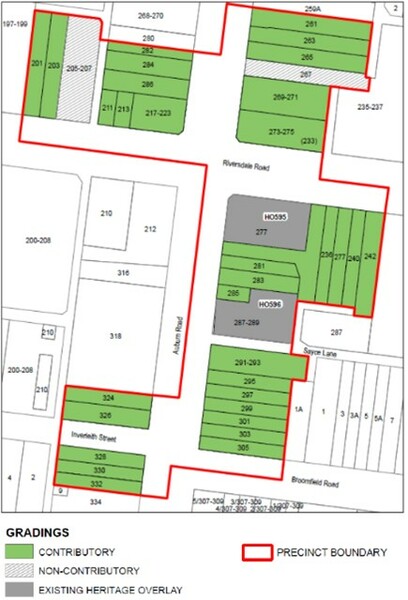 Riversdale Village Precinct Map