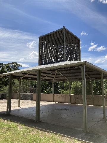 Gazebo Upper Level of Concrete Pavilion