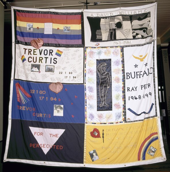 Victorian AIDS Memorial Quilt Block B076