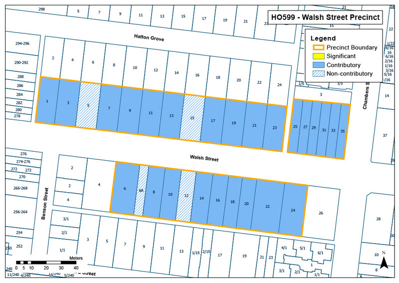 Walsh Street Precinct Map