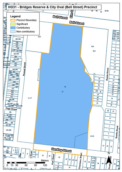 Bridges Reserve &amp; City Oval (Bell Street) Precinct Map