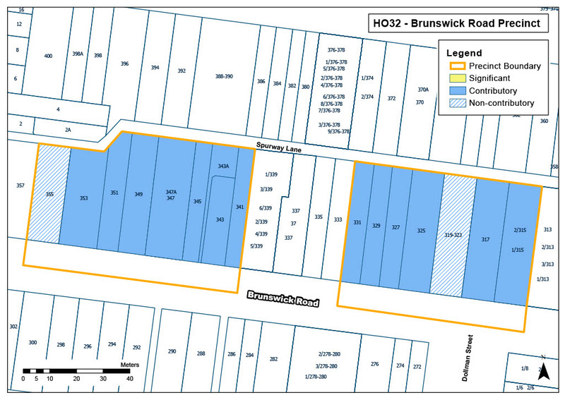 Brunswick Road Precinct Map