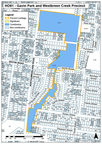 Gavin Park and Westbreen Creek Precinct Map