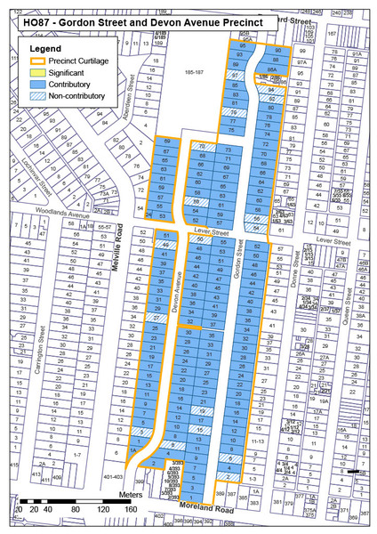 Gordon Street and Devon Avenue Precinct Map