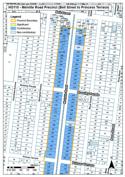 Melville Road Precinct (Bell Street to Princess Terrace) Map