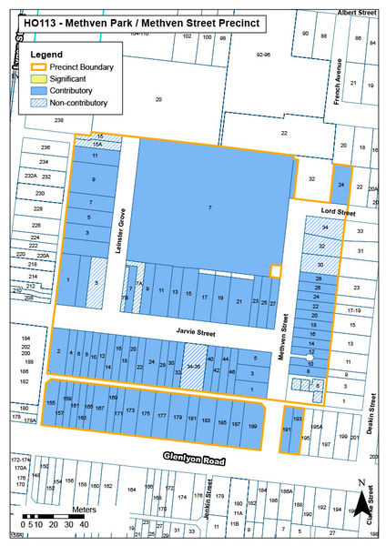 Methven Park Methven Street Precinct Map