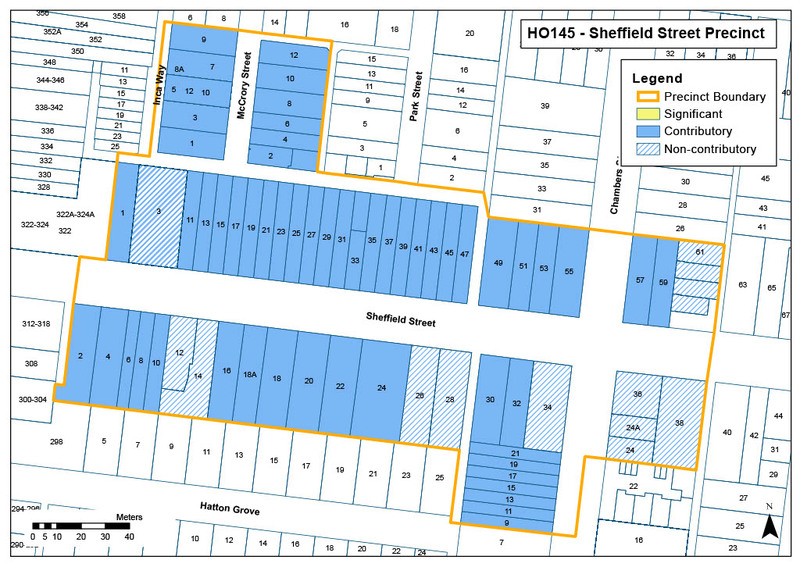 Sheffield Street Precinct Map