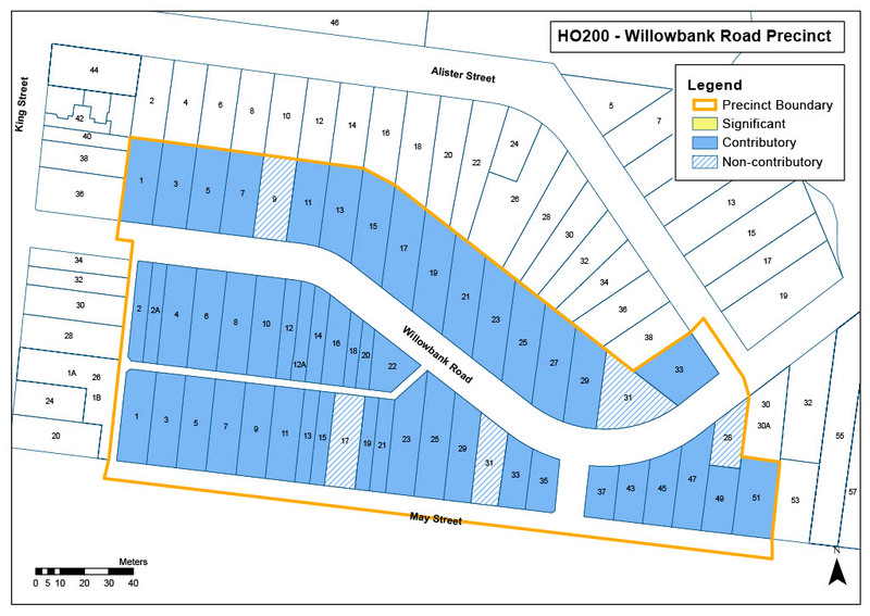 Willowbank Road Precinct Map