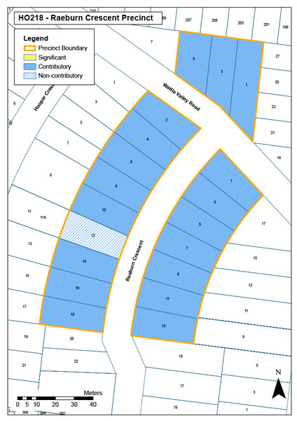 Raeburn Crescent Precinct Map