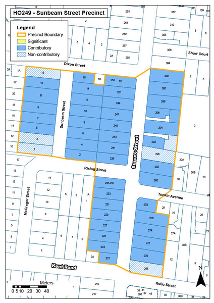 Sunbeam Street Precinct Map
