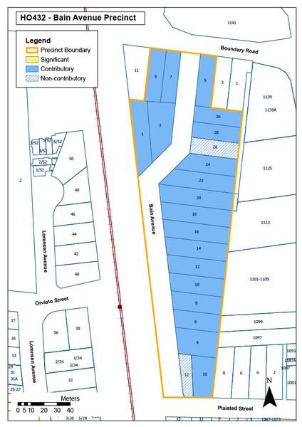 Bain Avenue Precinct Map