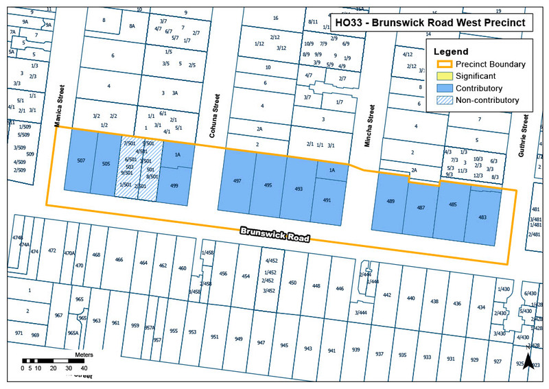 Brunswick Road West Precinct Map