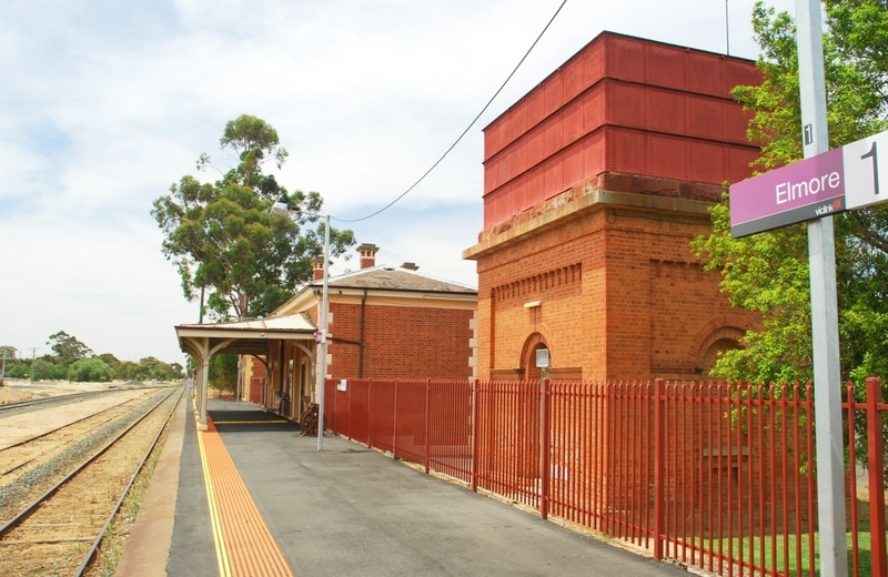 Elmore Railway Station and Water Tower