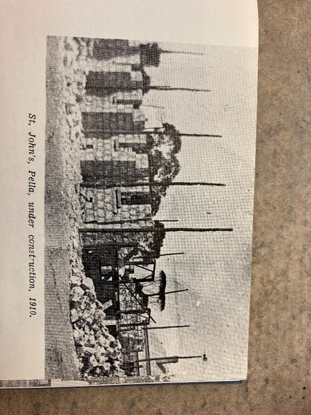 1910, St Johns Pella under construction