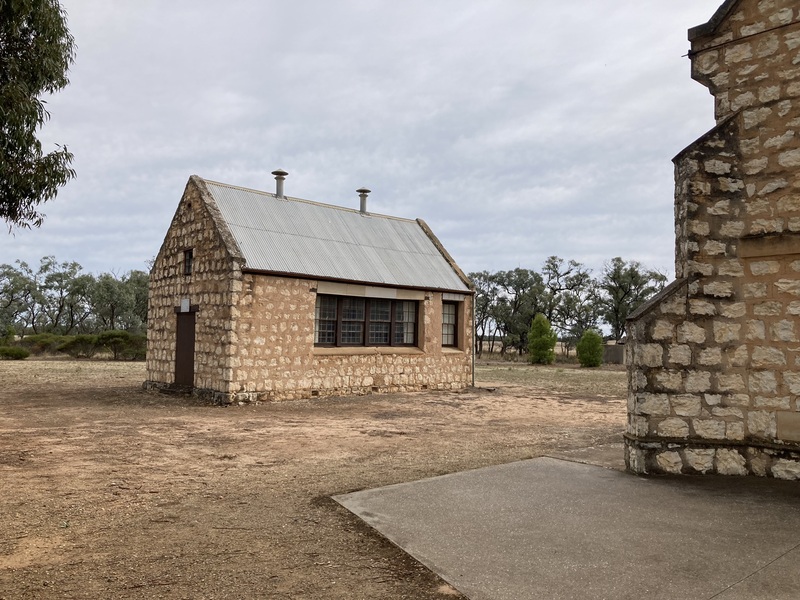 April 2023, Eastern elevation of school building