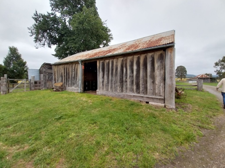 Vertical timber slab stables. 2023.